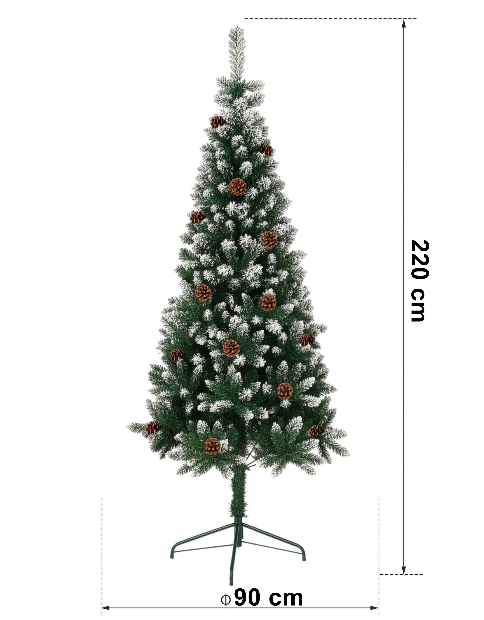 Choinka Bożonarodzeniowa NATALE z szyszkami - obrazek 2