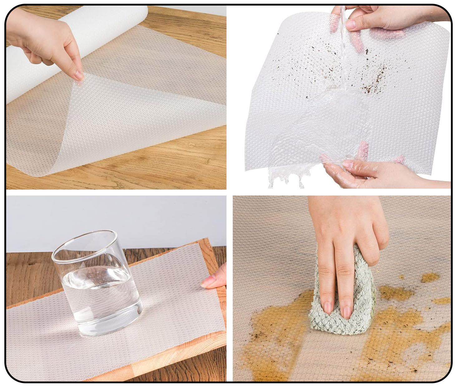 Mata antypoślizgowa do szuflad HALVE 48 x 500 cm biała - obrazek 4