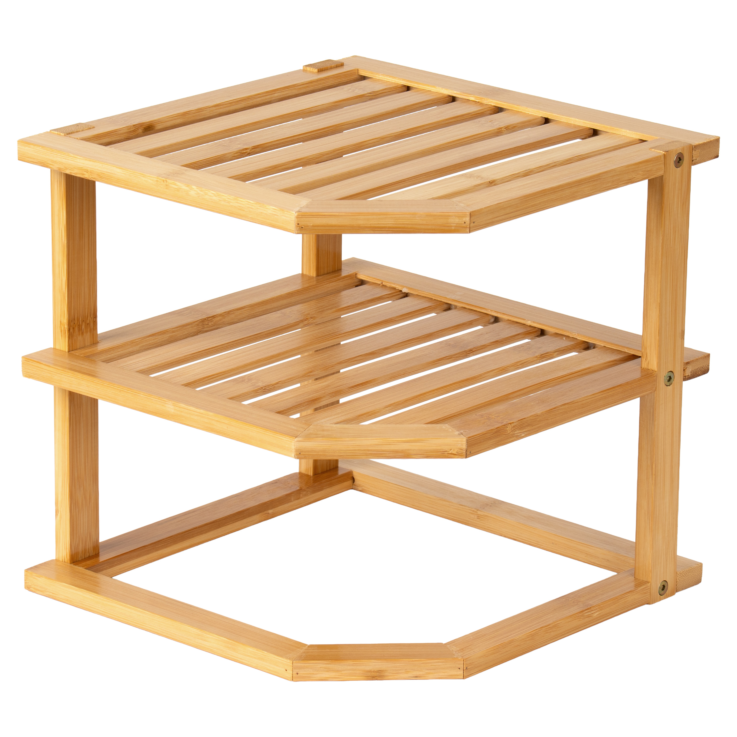 Półka kuchenna narożna bambusowa DEDAL - obrazek 3