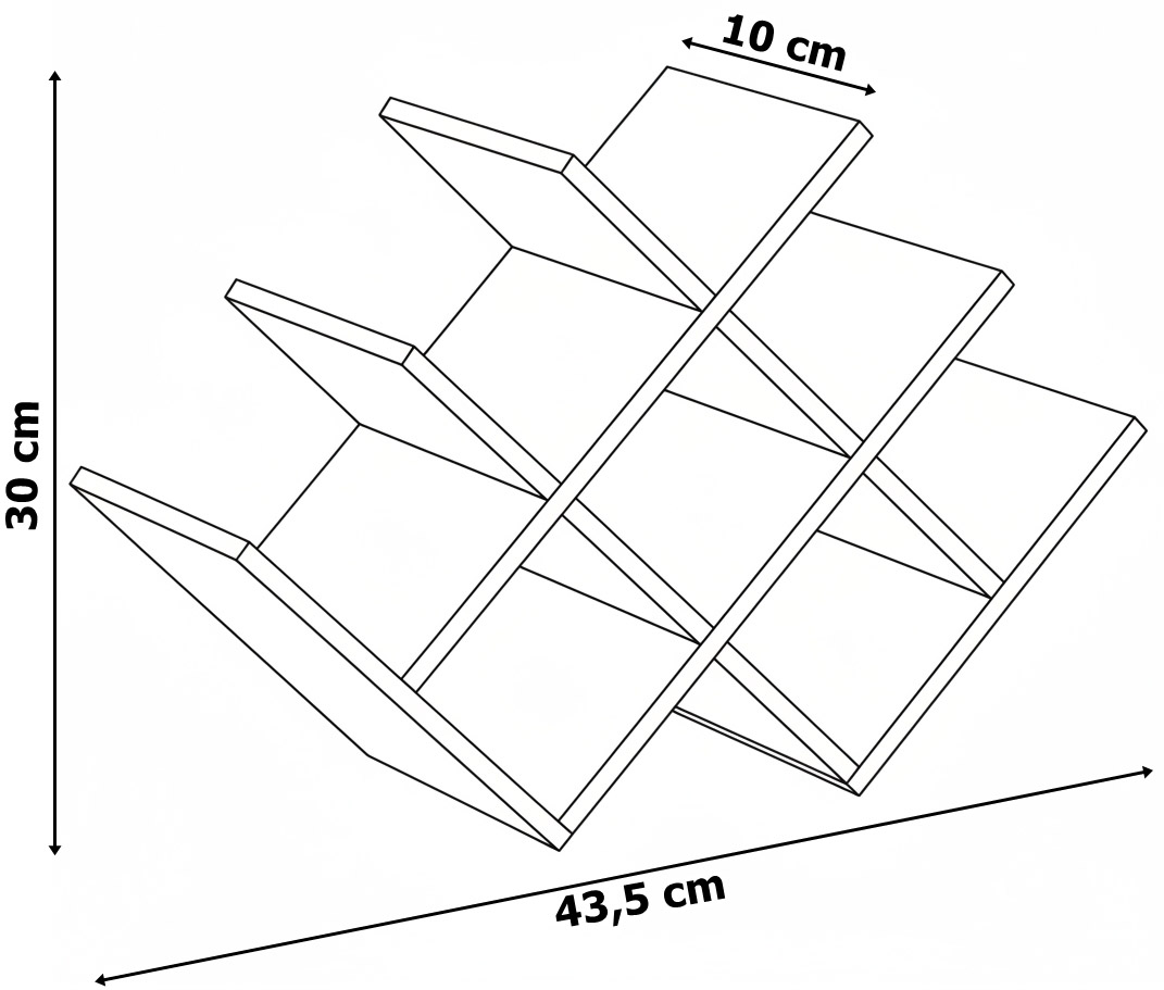 Bambusowy stojak na wino SOLARIS naturalny - obrazek 8