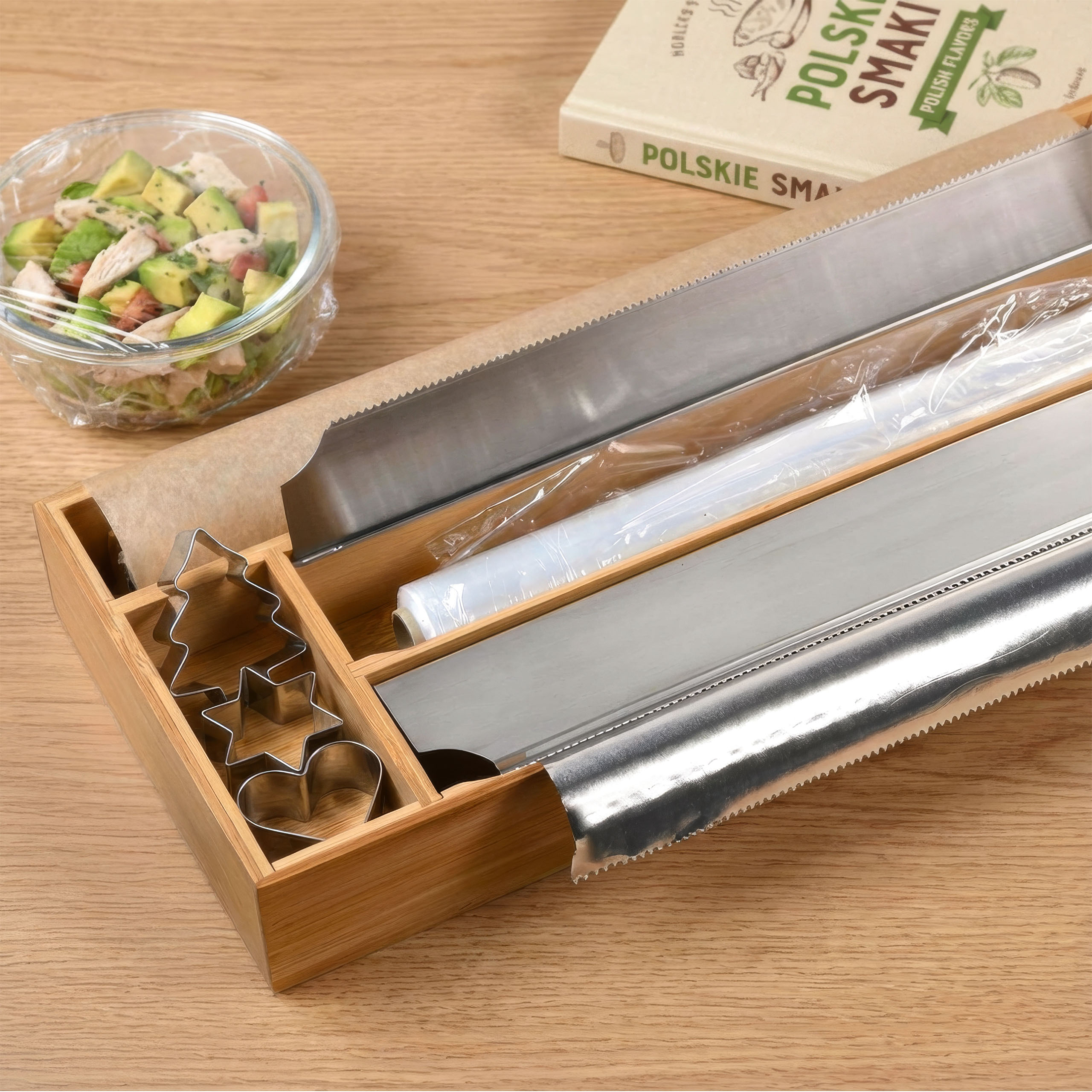 Bambusowy dyspenser do folii BORDE - obrazek 9