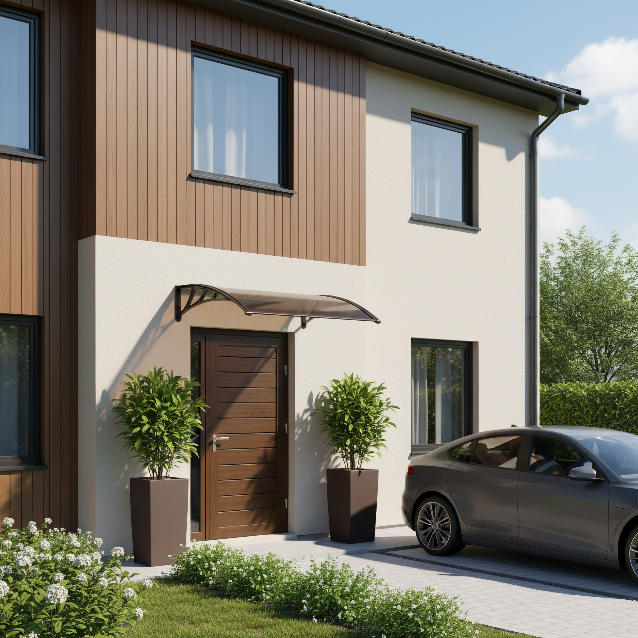 Daszek nad drzwi Miro 100x150cm brązowy - obrazek 2