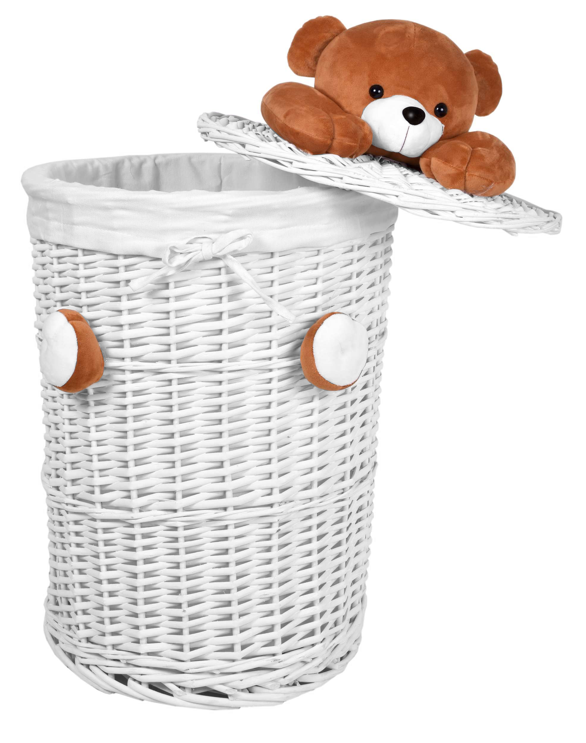 Kosz wiklinowy Miś 75L - obrazek 2