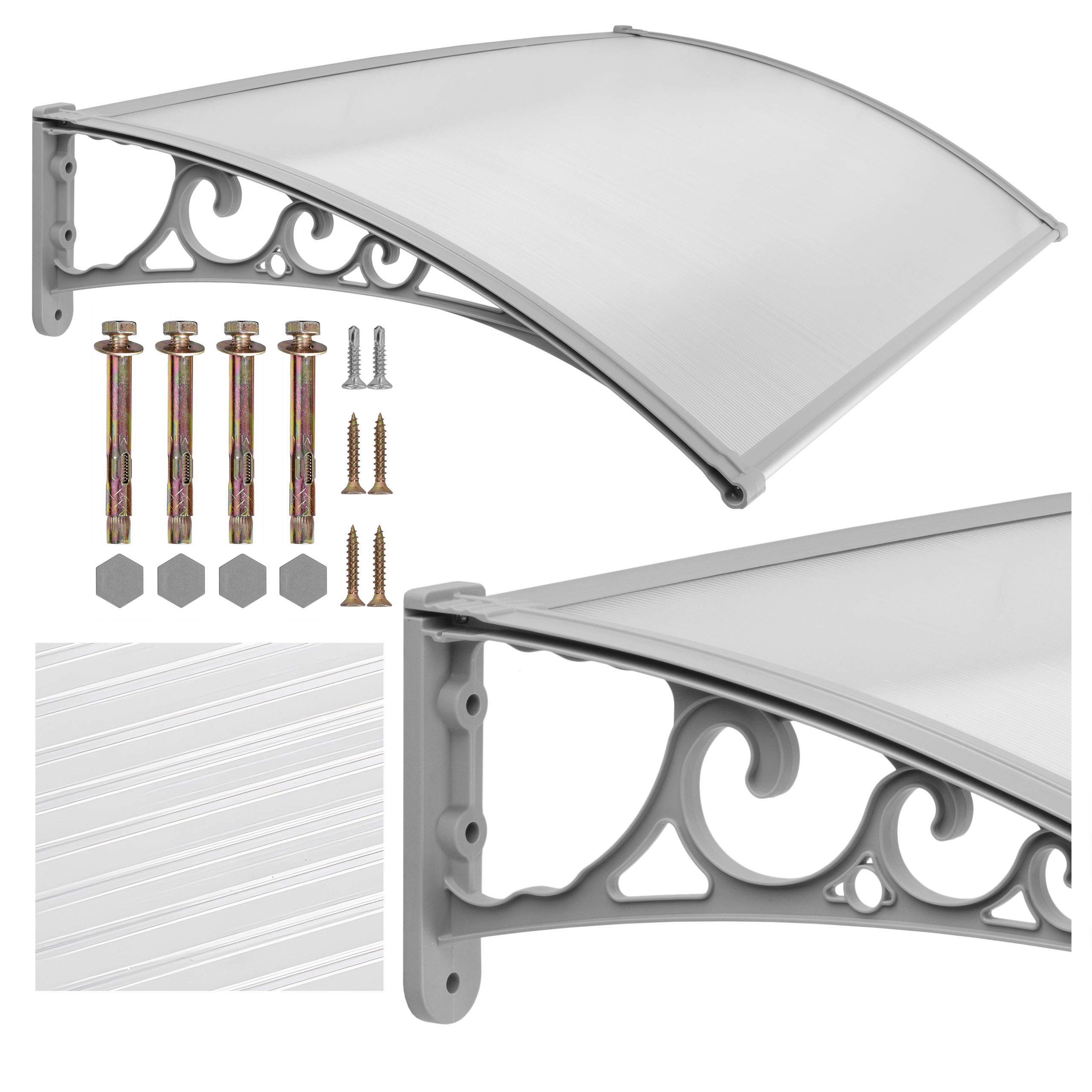 Daszek nad drzwi Sano 80x120cm szary