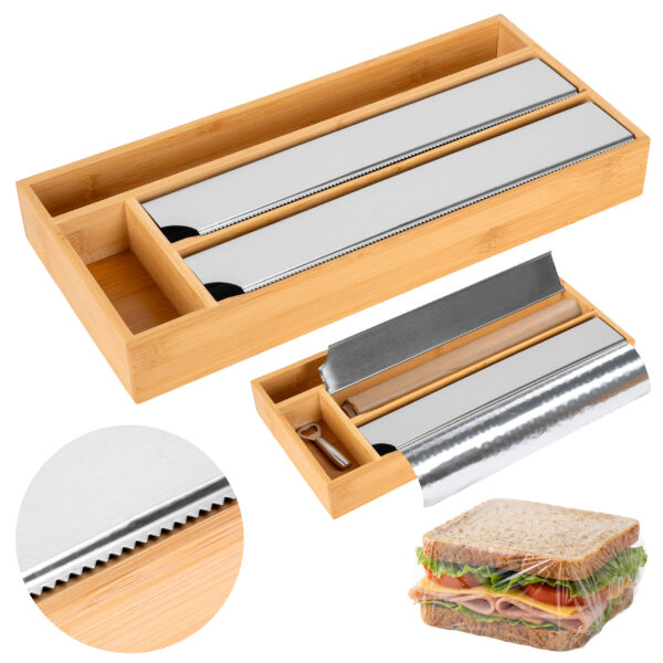 Bambusowy dyspenser do folii BORDE