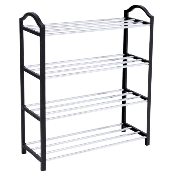 Półka na buty NOLA czarno-srebrna