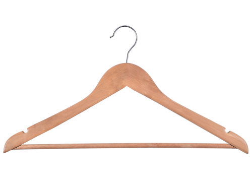 Wieszak drewniany RONDO komplet 10 szt jasny brąz - obrazek 4