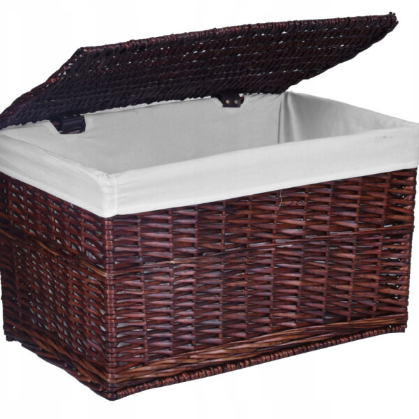 Kufer wiklinowy 105L 66x40x40 cm brązowy