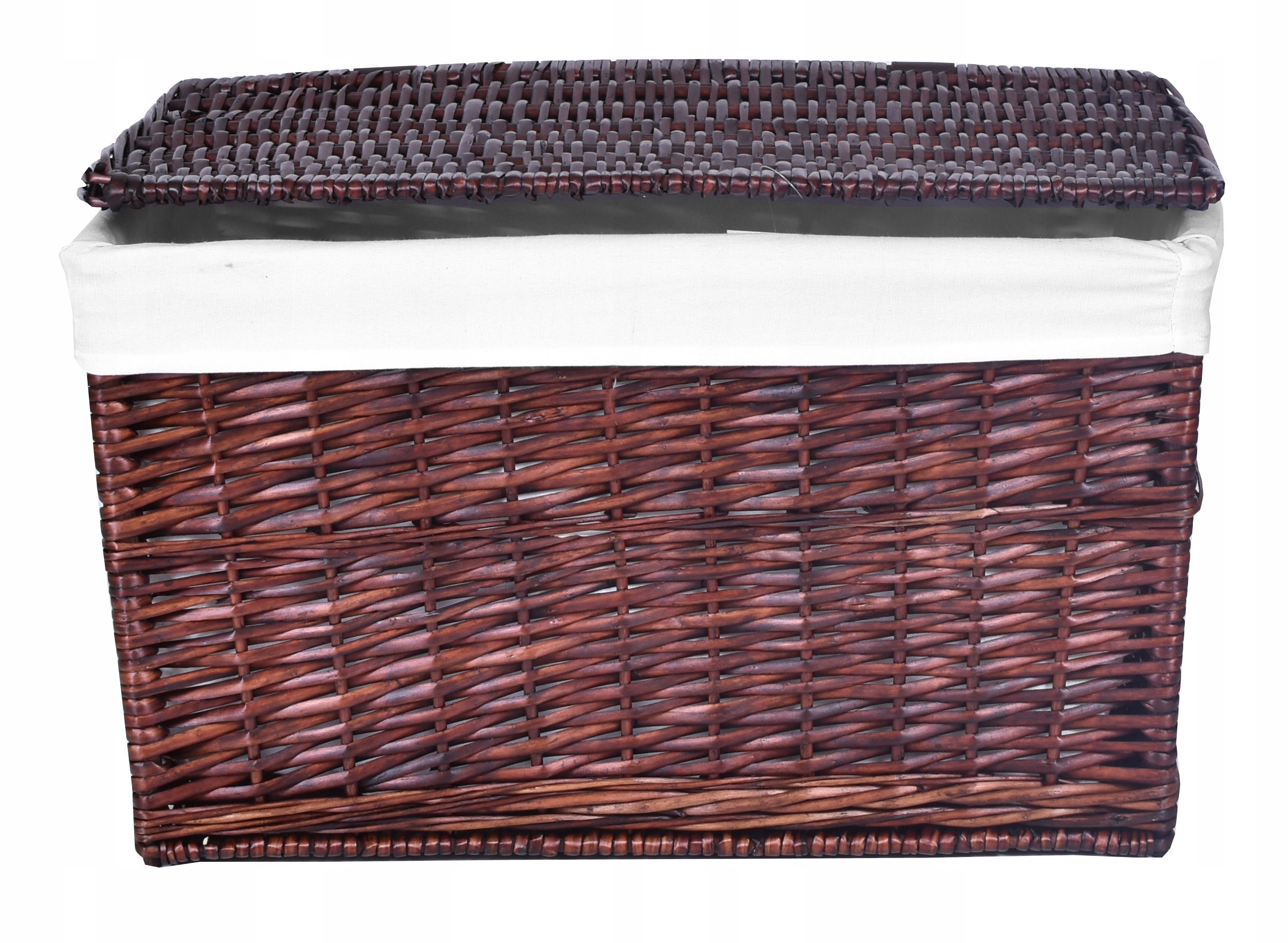 Kufer wiklinowy 105L 66x40x40 cm brązowy - obrazek 3