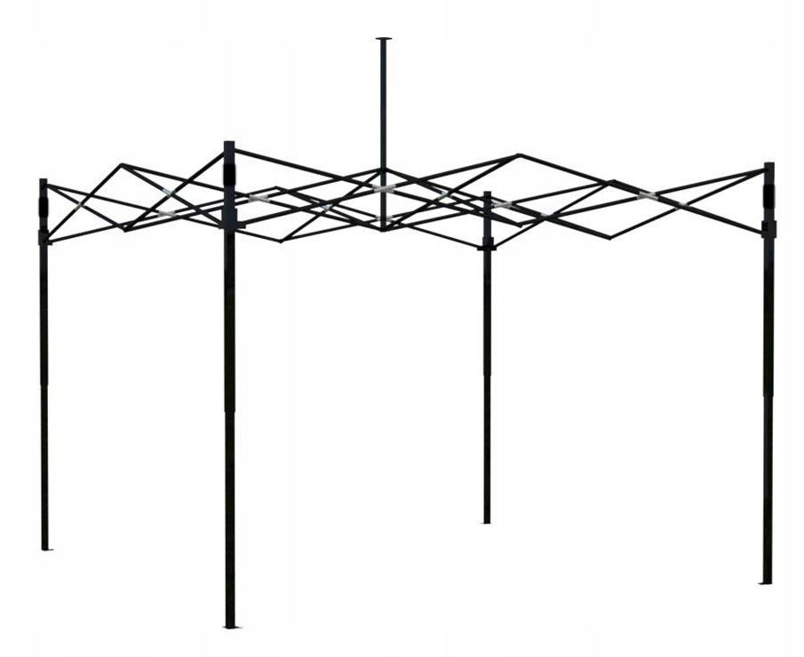 Pawilon handlowy ekspresowy 3x3 m czarny - obrazek 8