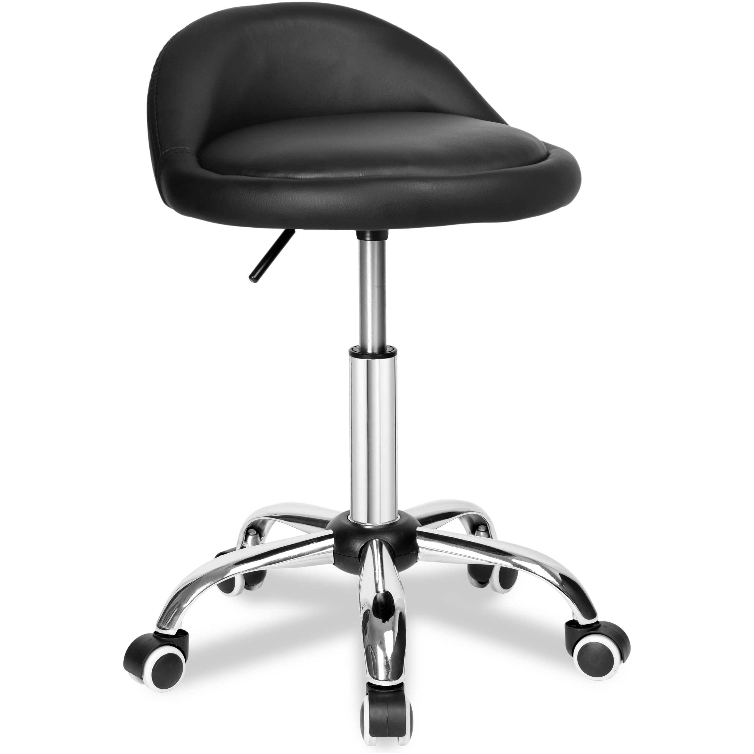 Taboret kosmetyczny fryzjerski LOMO czarny - obrazek 2
