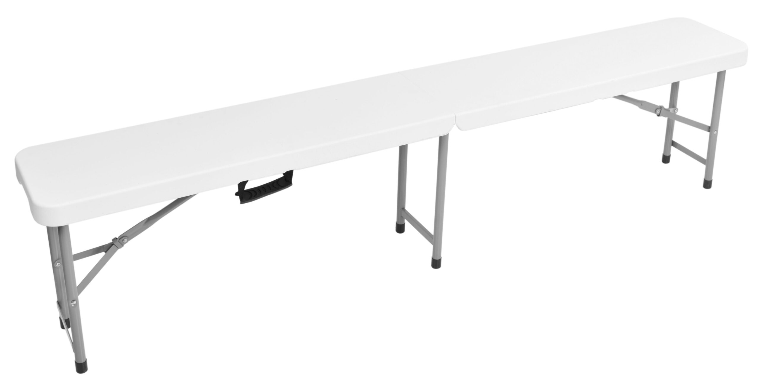 Ławka cateringowa składana 180 cm biała - obrazek 2