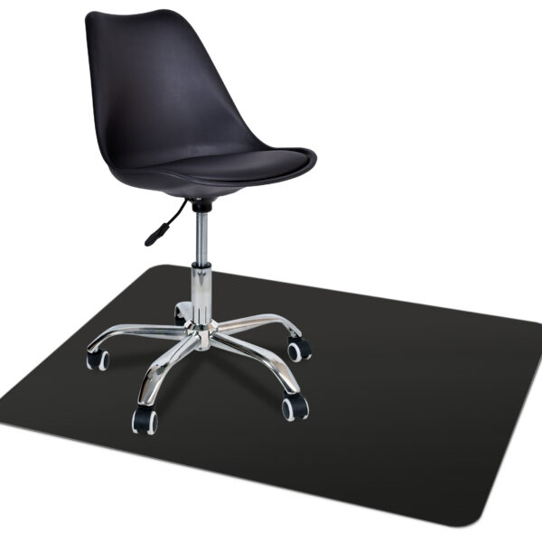 Mata ochronna pod fotel 140x100 cm 0,5 mm czarna