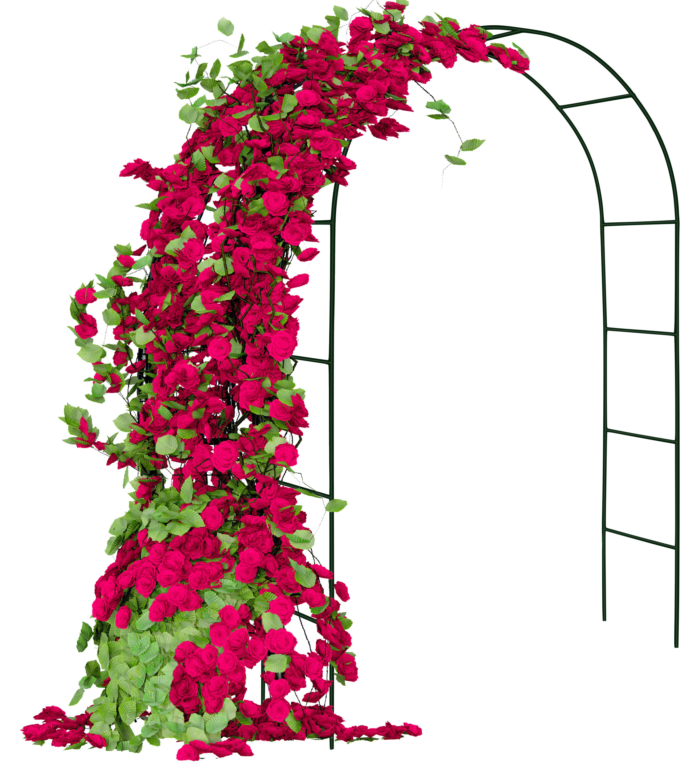 Pergola metalowa łuk czarna 240 cm - obrazek 3