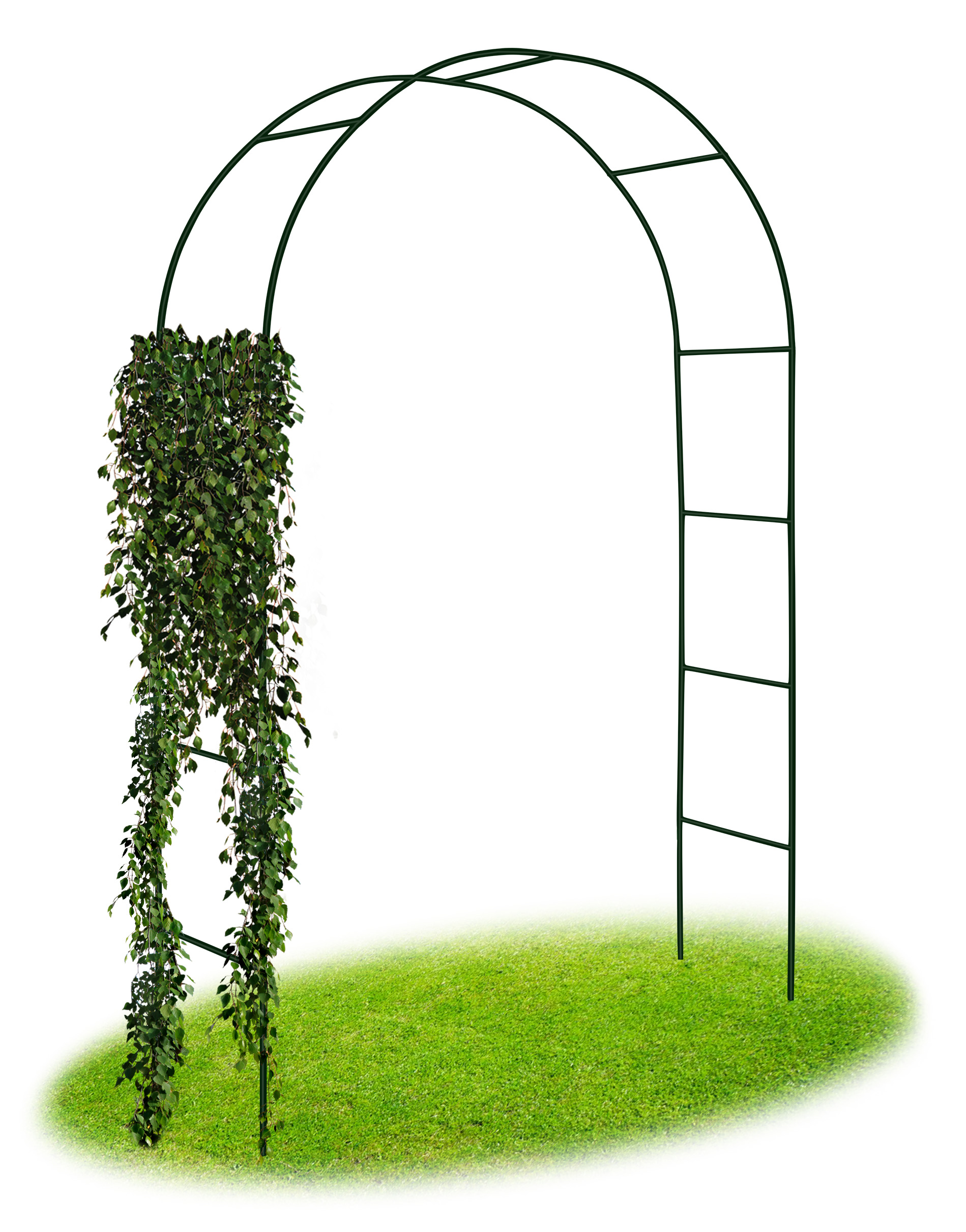 Pergola metalowa łuk czarna 240 cm - obrazek 6