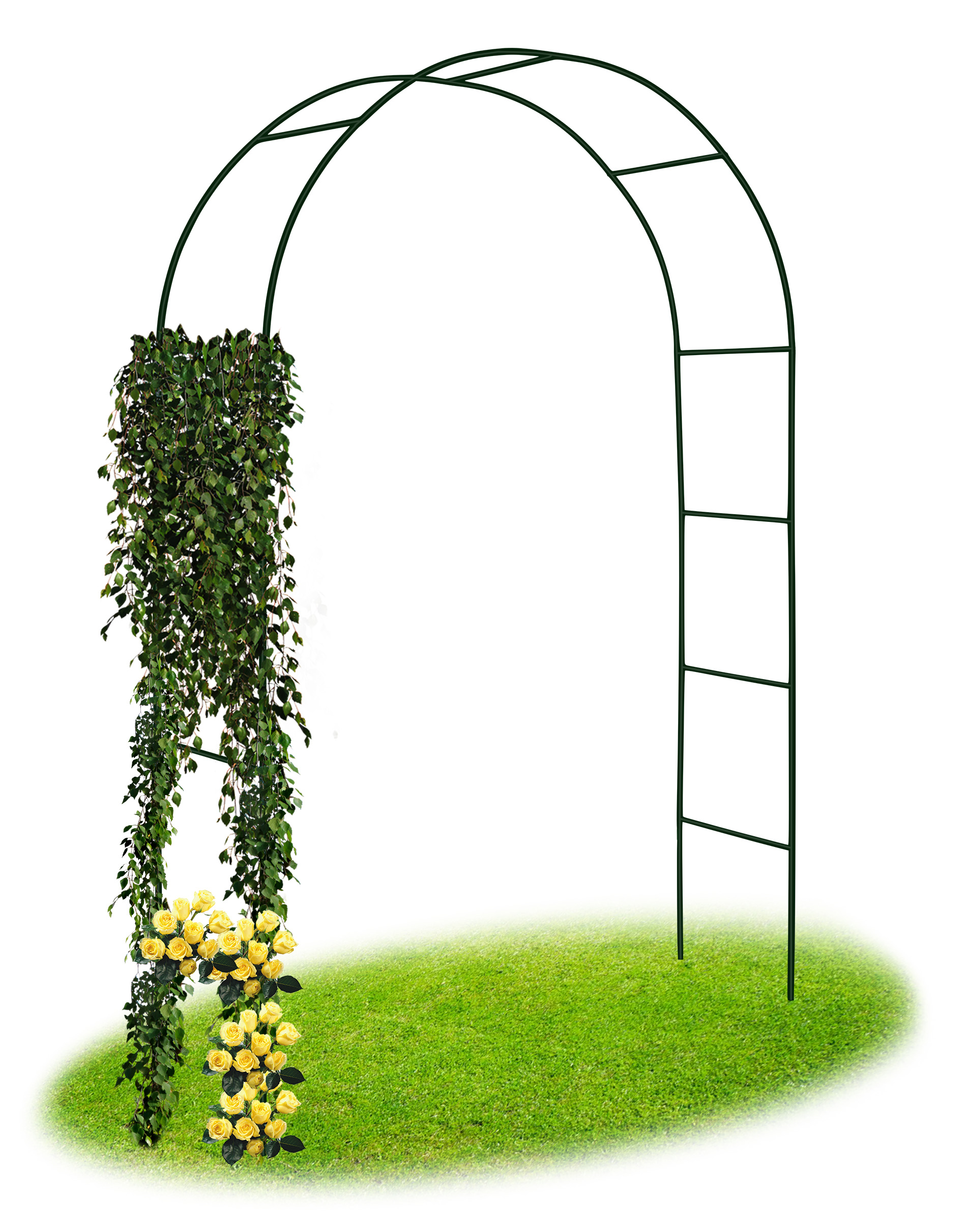 Pergola metalowa łuk czarna 240 cm - obrazek 7