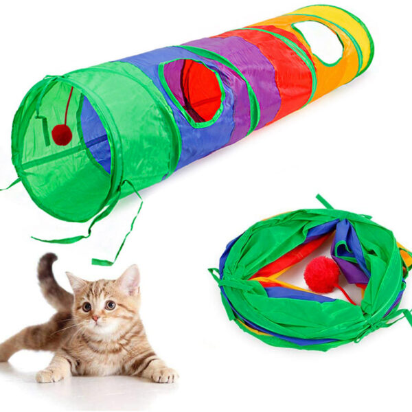 Tunel długi sprężyna zabawka dla kota FIGARO