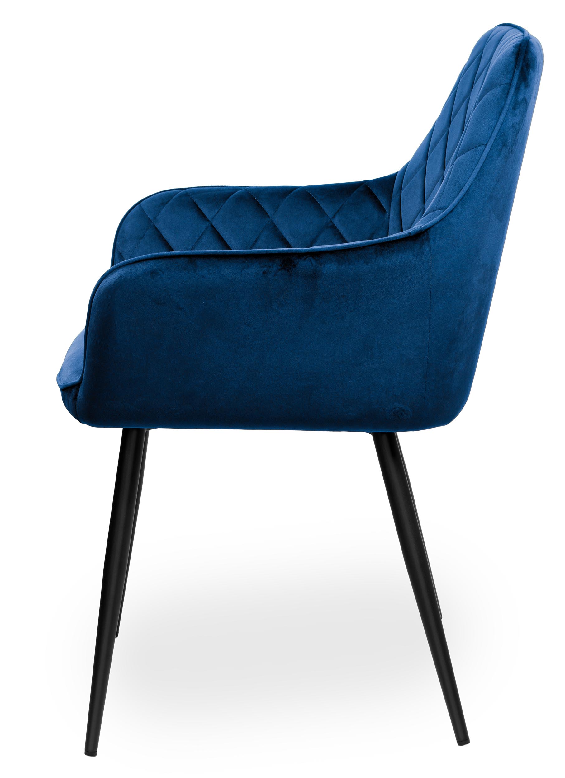 Krzesło welurowe HAVANA VELVET granatowe - obrazek 6