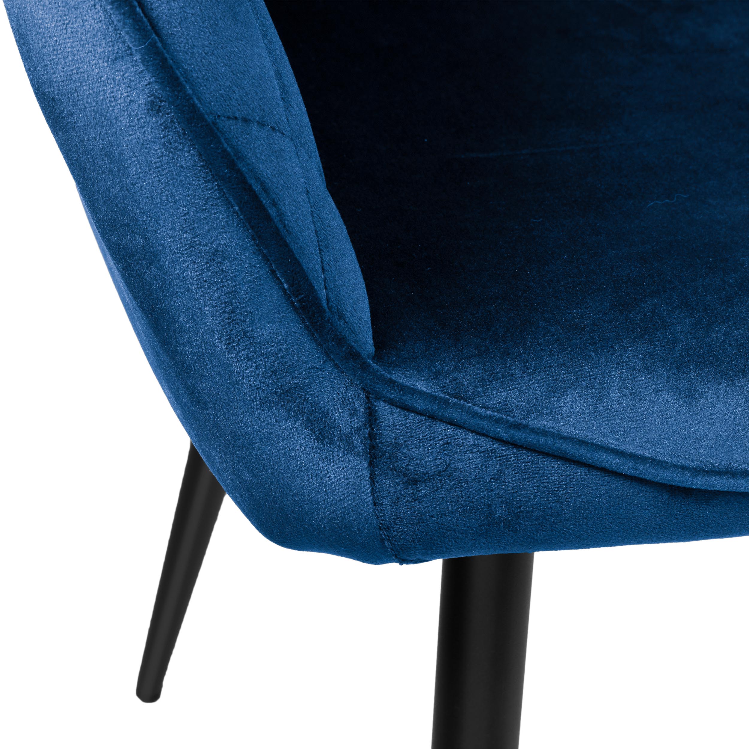 Krzesło welurowe HAVANA VELVET granatowe - obrazek 10