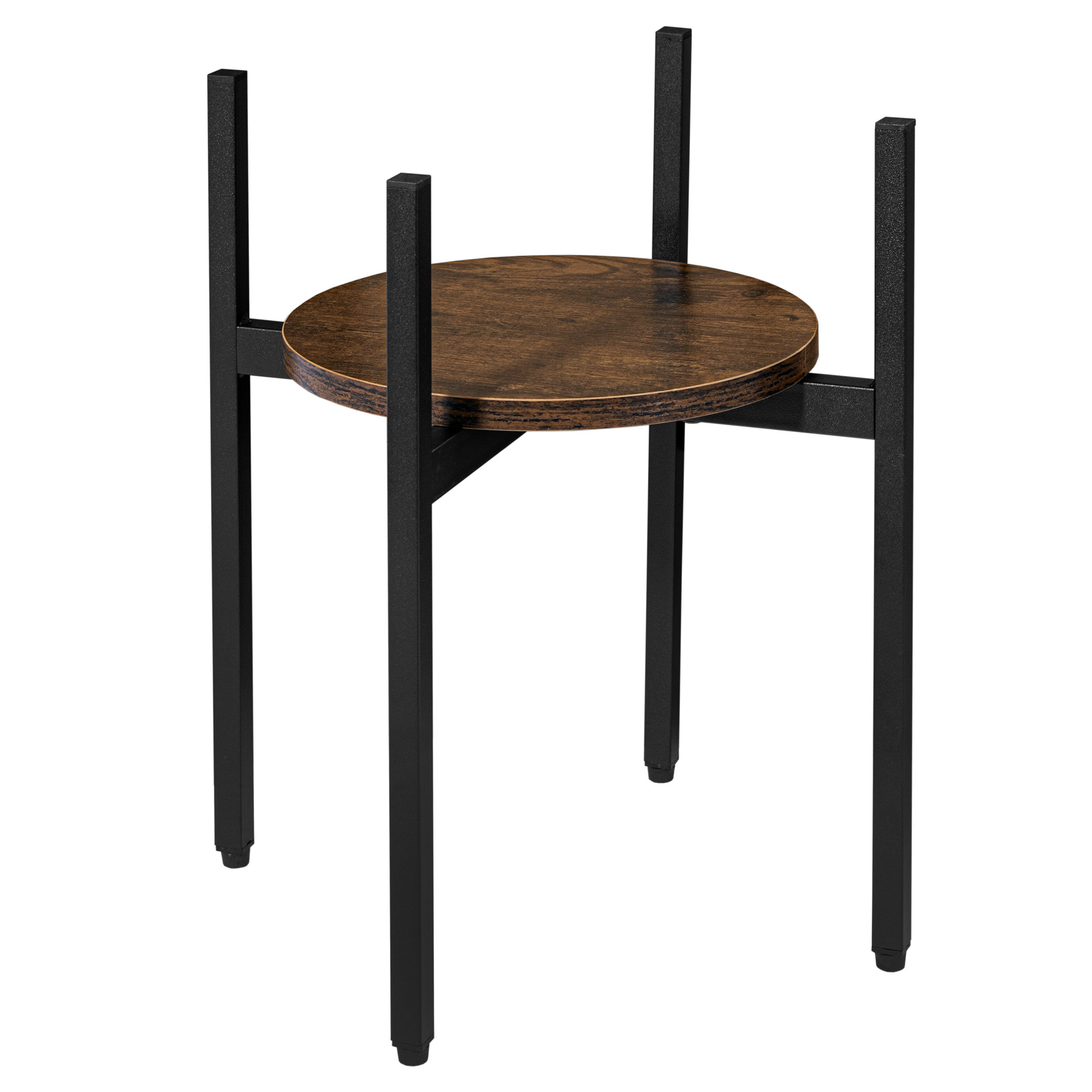 Kwietnik stojący loftowy Torre Rustic 40 cm czarny - obrazek 4