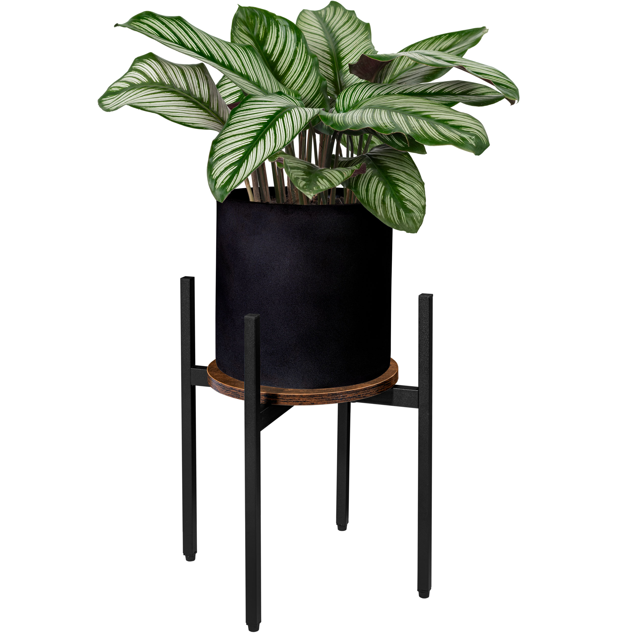 Kwietnik stojący loftowy Torre Rustic 40 cm czarny - obrazek 5