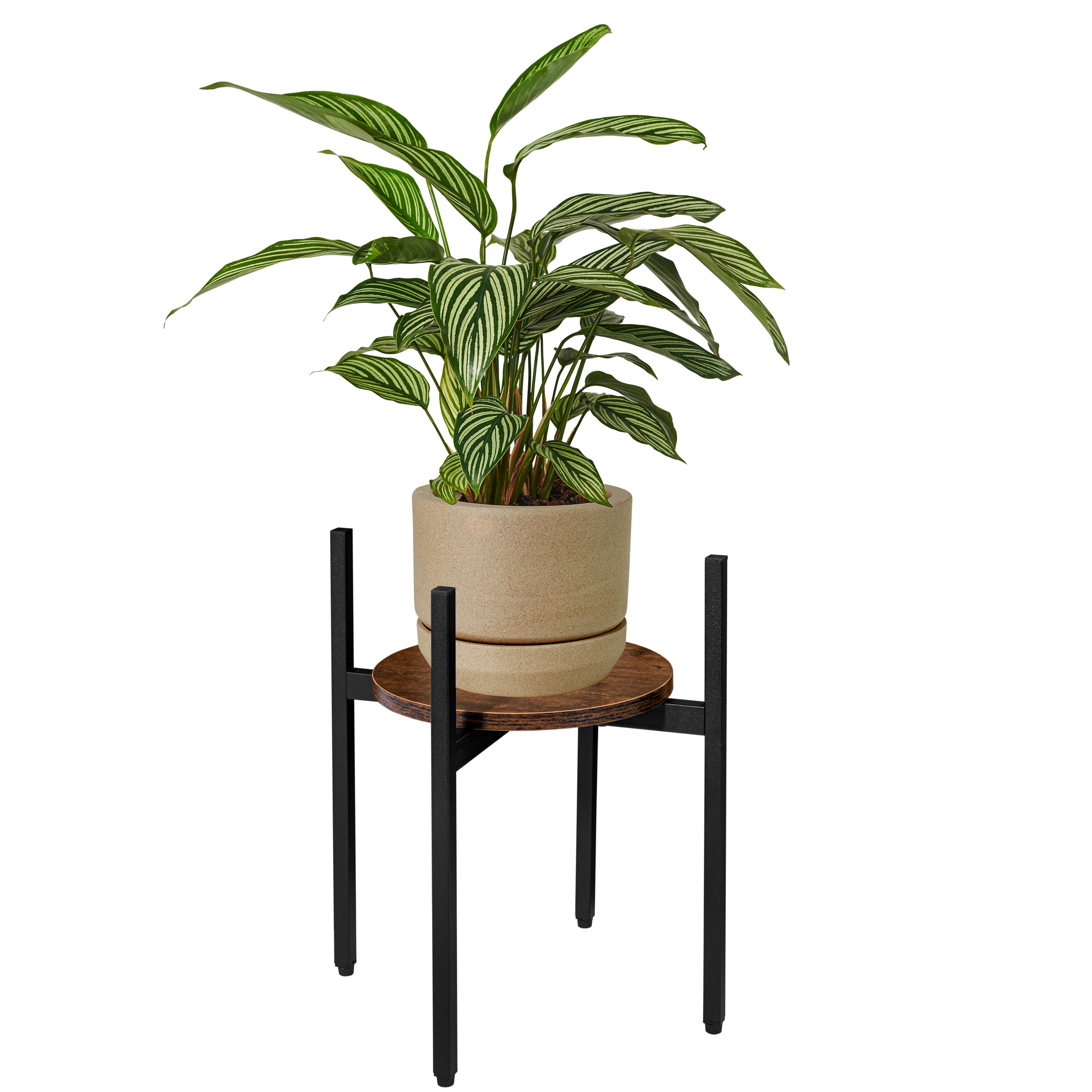 Kwietnik stojący loftowy Torre Rustic 40 cm czarny - obrazek 6