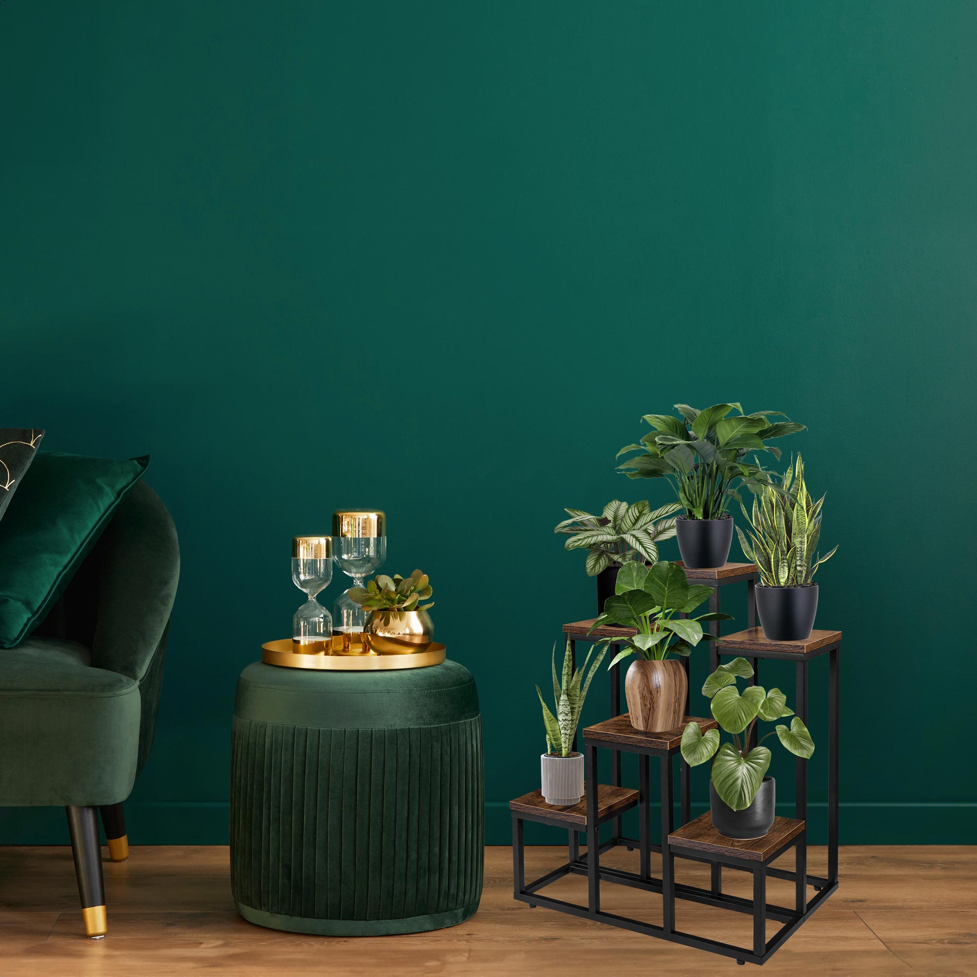 Kwietnik stojący loft BELGAR RUSTIC stojak na kwiaty - obrazek 3