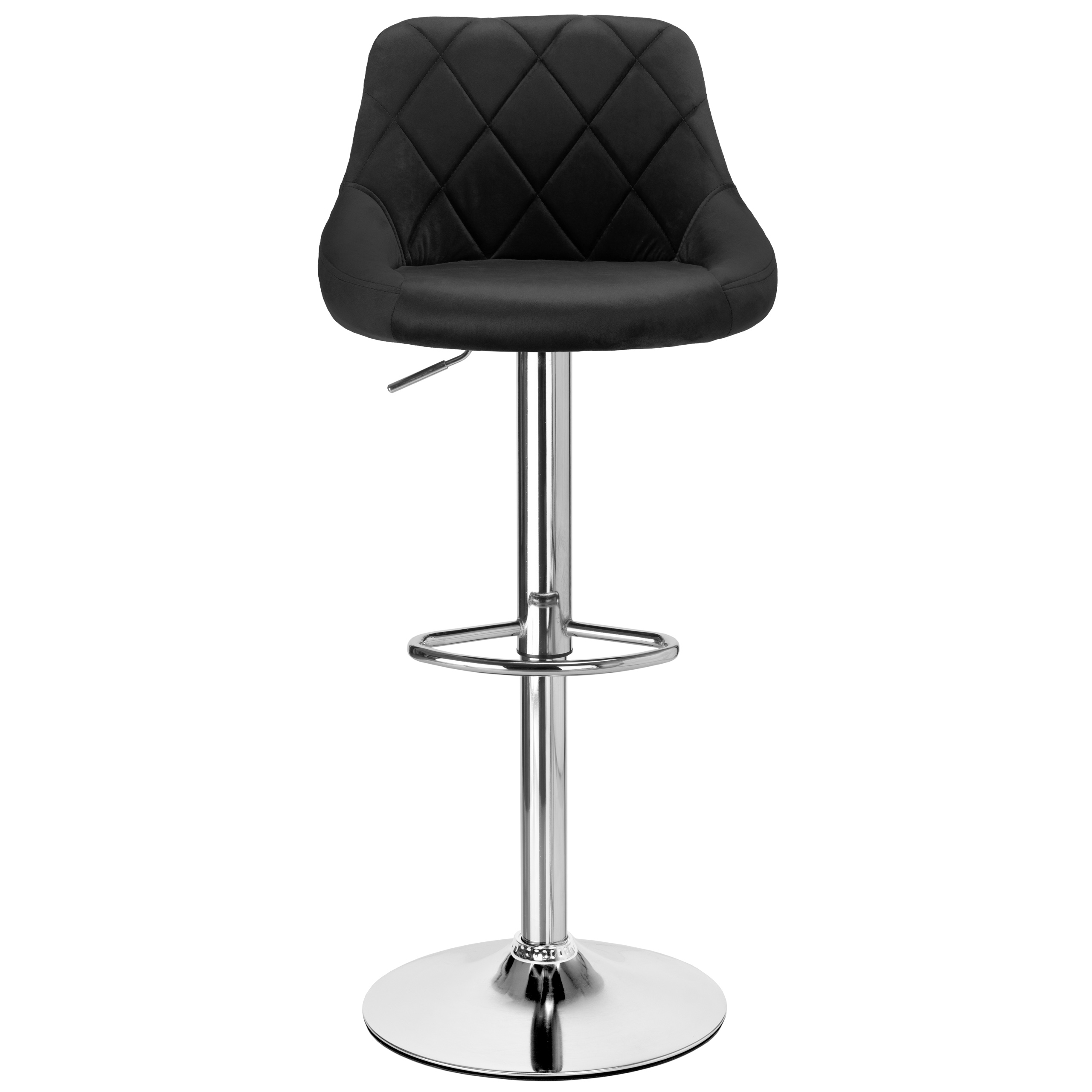 Hoker barowy Cydro chromowane czarne Velvet - obrazek 6