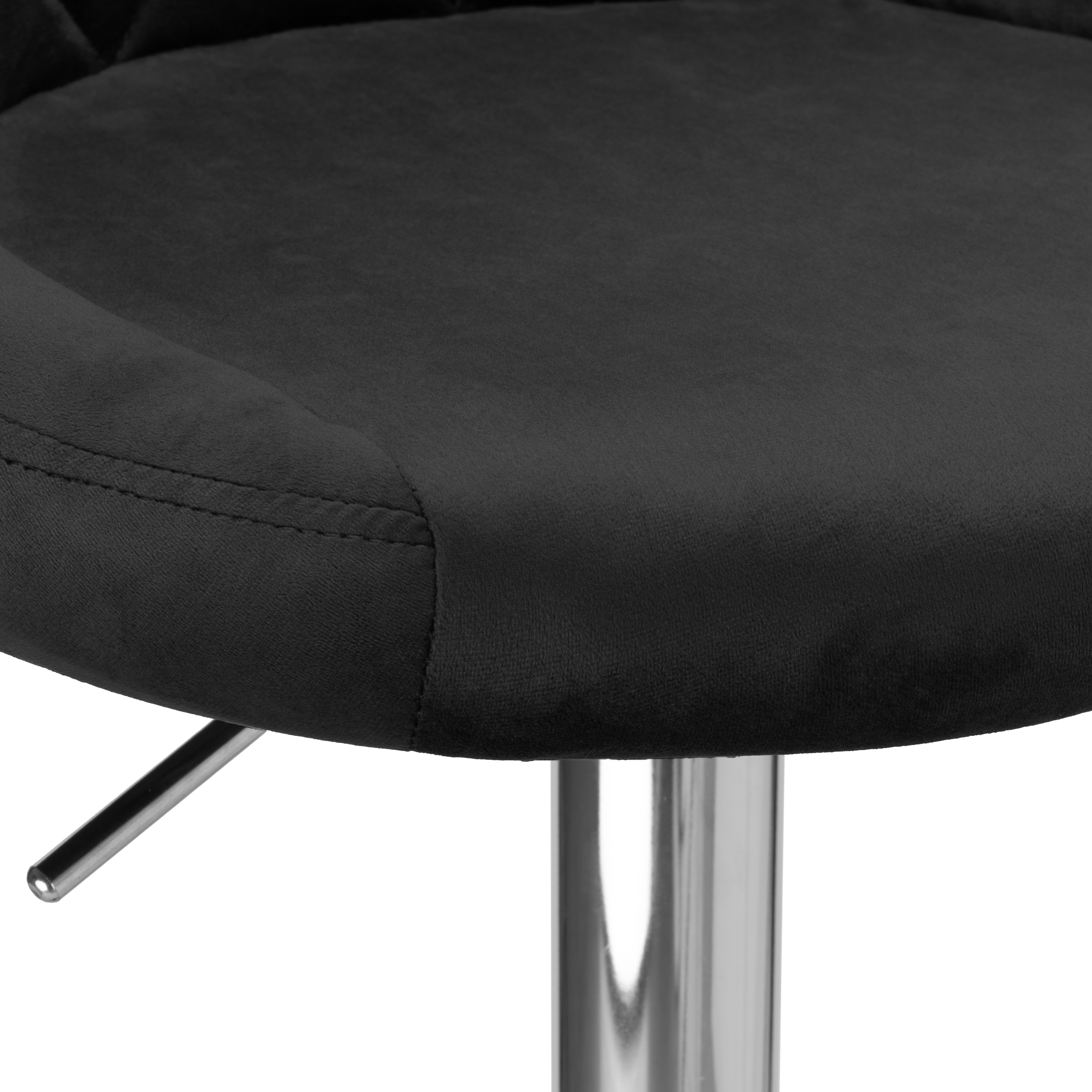 Hoker barowy Cydro chromowane czarne Velvet - obrazek 10