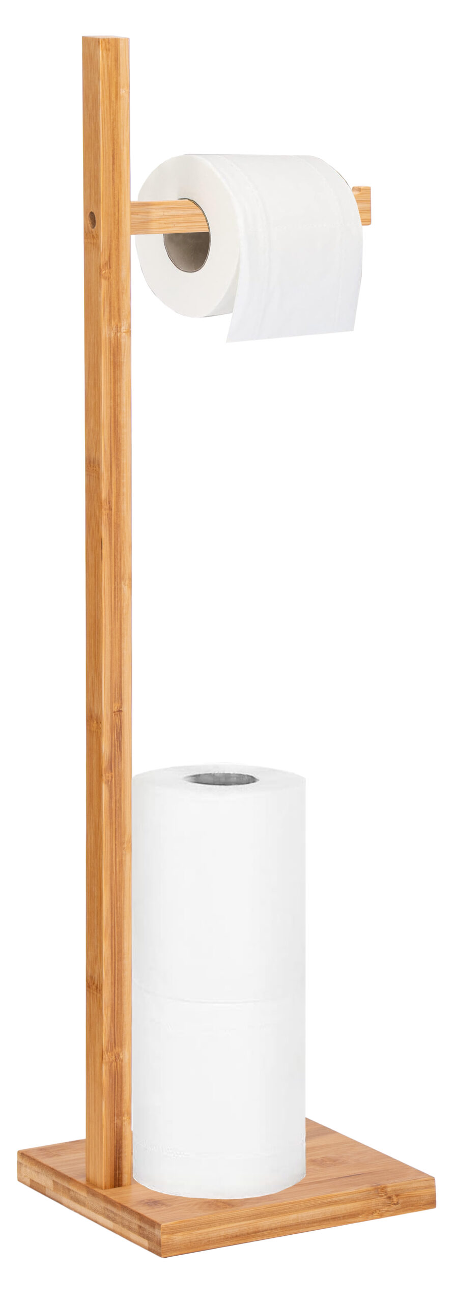 Stojak na papier toaletowy KEFAS naturalny bambus - obrazek 5