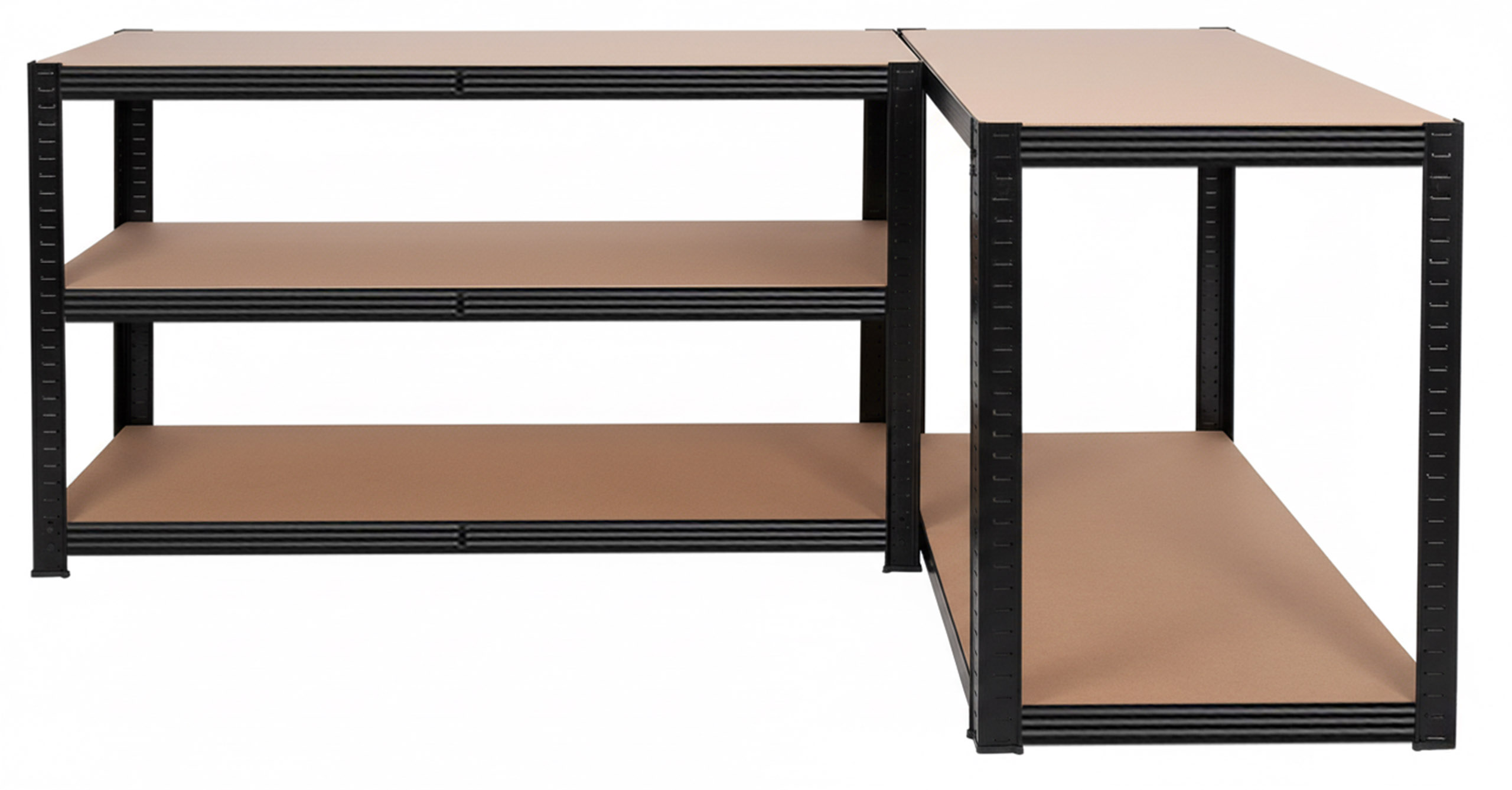 Regał magazynowy 200kg 5 poziomów 205x120x45 cm 1000 kg czarny - obrazek 7
