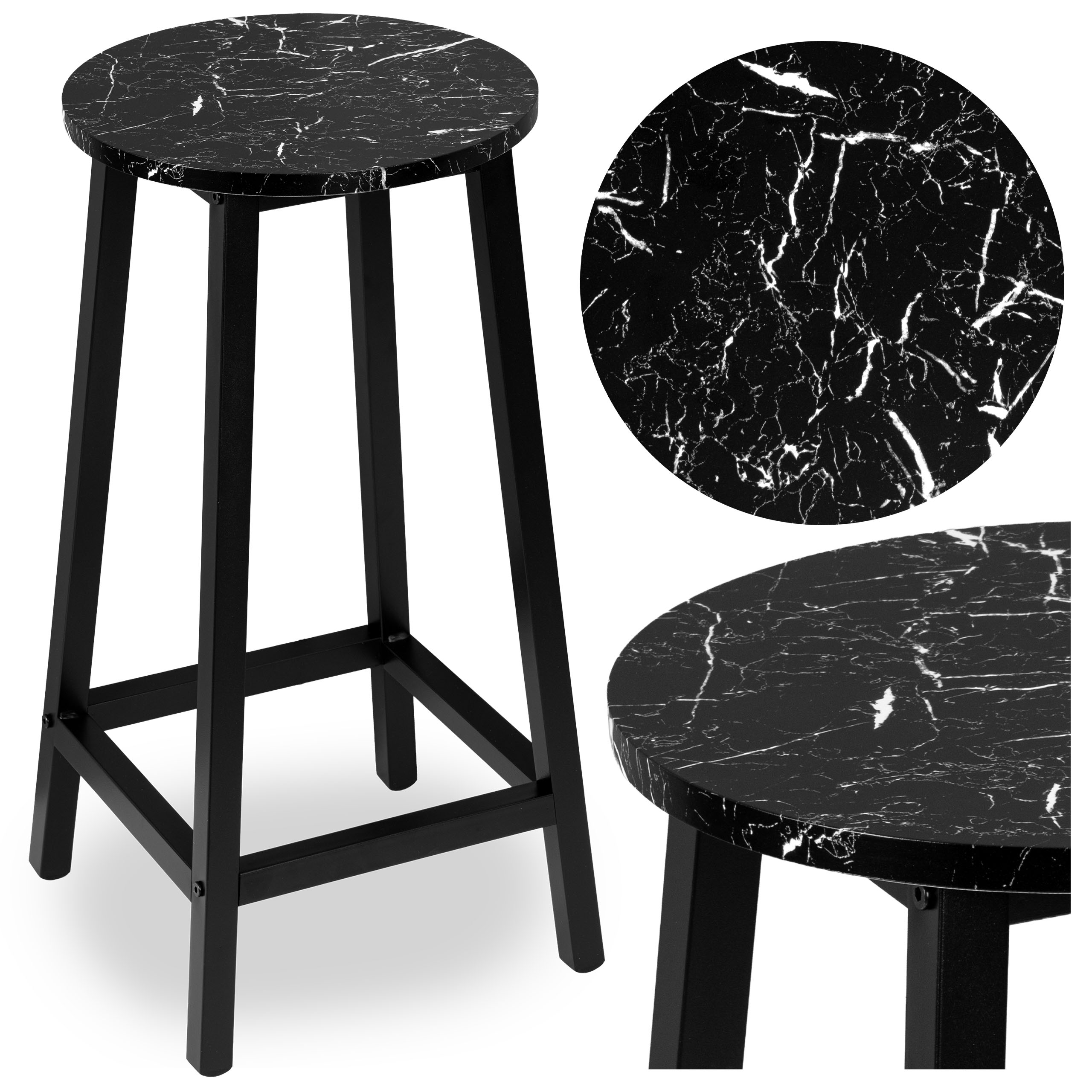 Hoker Flint Black Czarny Marmur glamour