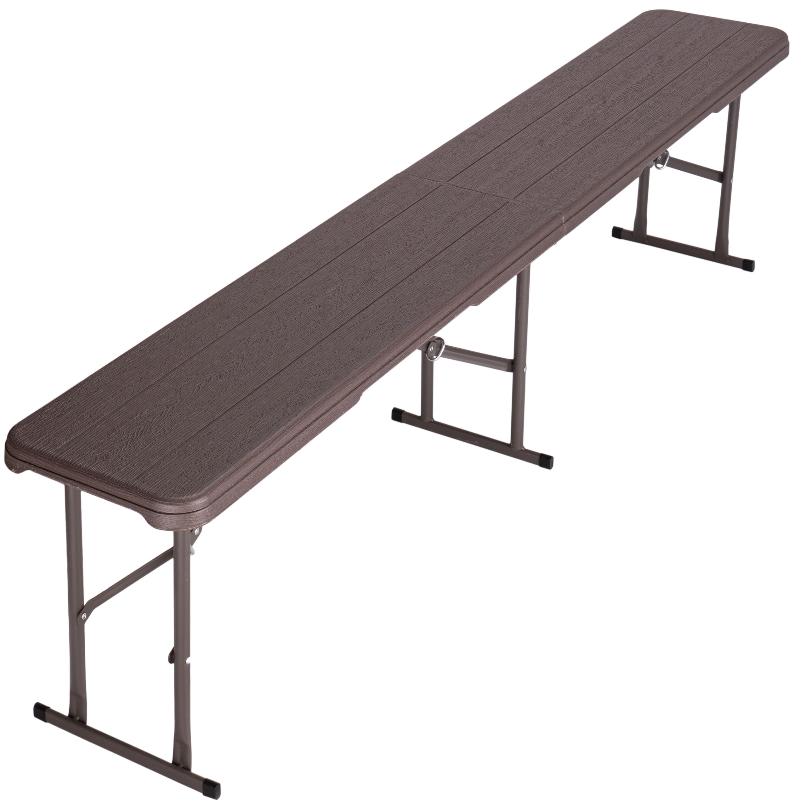 Ławka cateringowa składana WOODLAND brązowa 183 cm - obrazek 2